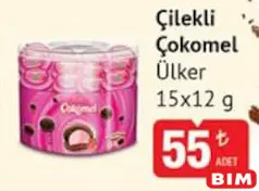 ÜLKER ÇİLEKLİ ÇOKOMEL 15X12 G